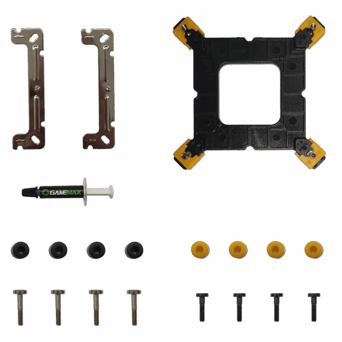 GameMax Ice force White CPU Cooler With 120mm PWM ARGB Infinity Fan 4 Heat Pipes TDP 200W - Image 6