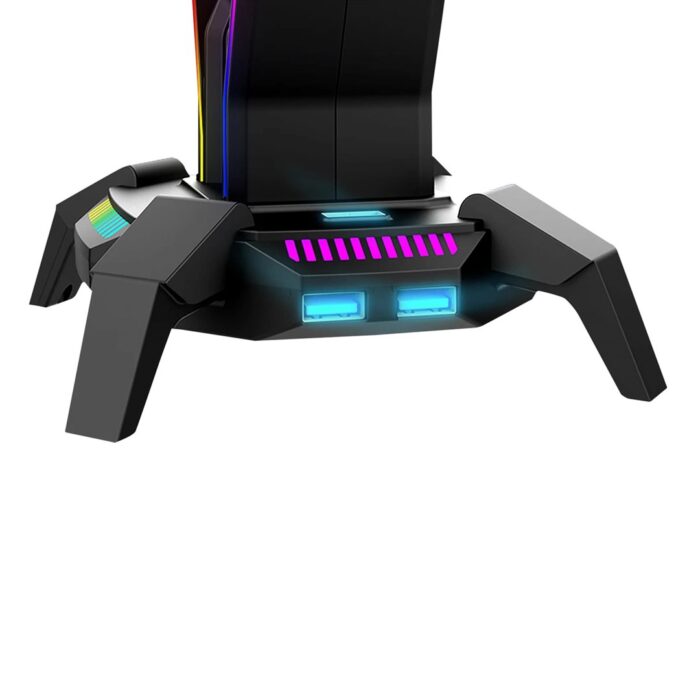 Marvo Scorpion HZ-10 Kobe 30 USB RGB Gaming Headset Stand and Hub - Image 4