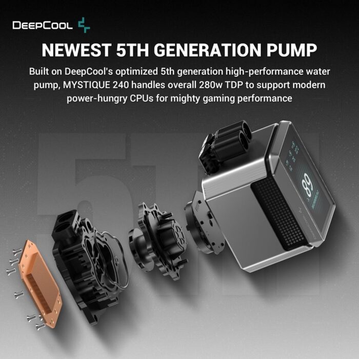 DeepCool Mystique 240mm AIO 2.8" TFT LCD Screen - Image 4