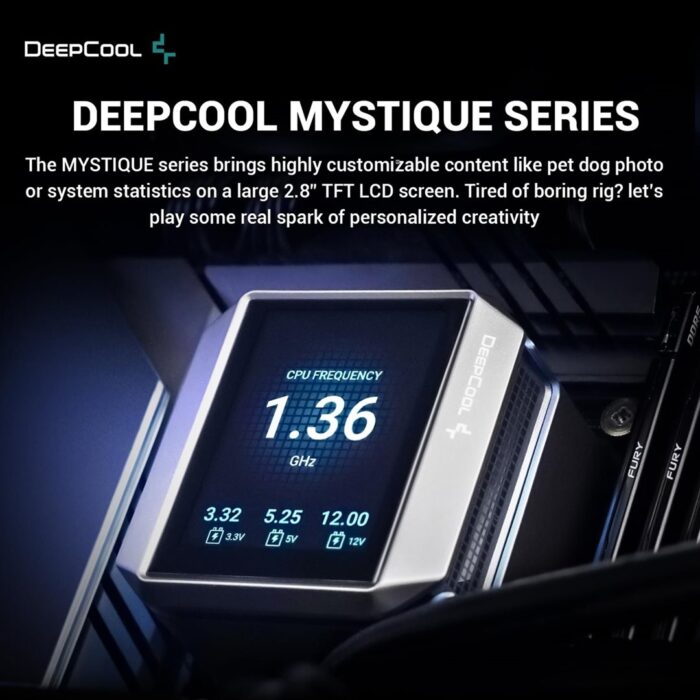 DeepCool Mystique 240mm AIO 2.8" TFT LCD Screen - Image 2