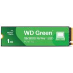 1TB WD Green SN3000 NVMe SSD, M.2 Interface, PCIe Gen4, 2280, Read 5000MB/s, Write 4200MB/s