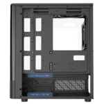 CiT F3 Black Micro-ATX Curved Window PC Gaming Case with 3 x 120mm ARGB Fans - Image 5