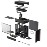 DeepCool CL6600 ARGB Modular Split-Chamber Mid-Tower ATX Case, Pre-installed 360mm ARGB Liquid Cooler, Mini-ITX/Mico-ATX/ATX - Image 9