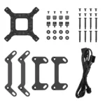 DeepCool LM240 Liquid CPU Cooler with 2.4" IPS Display, 240mm AIO, Intel LGA 1851/1700 & AMD AM5 Compatible, Black - Image 3