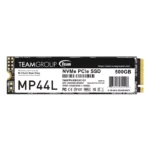 Team MP44L 500GB NVMe SSD, PCIe Gen4, M.2, Read 5000 MB/s, Write 3700 MB/s
